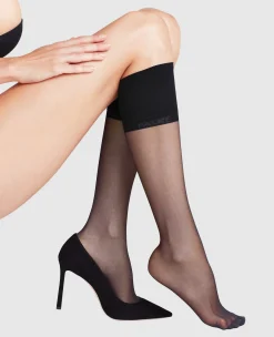 FALKE Pure Matt 20 DEN Damen Kniestrümpfe