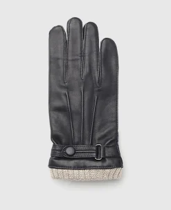 Lederhandschuhe mit Bund