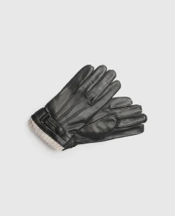 Lederhandschuhe mit Bund