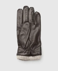 Lederhandschuhe mit Bund