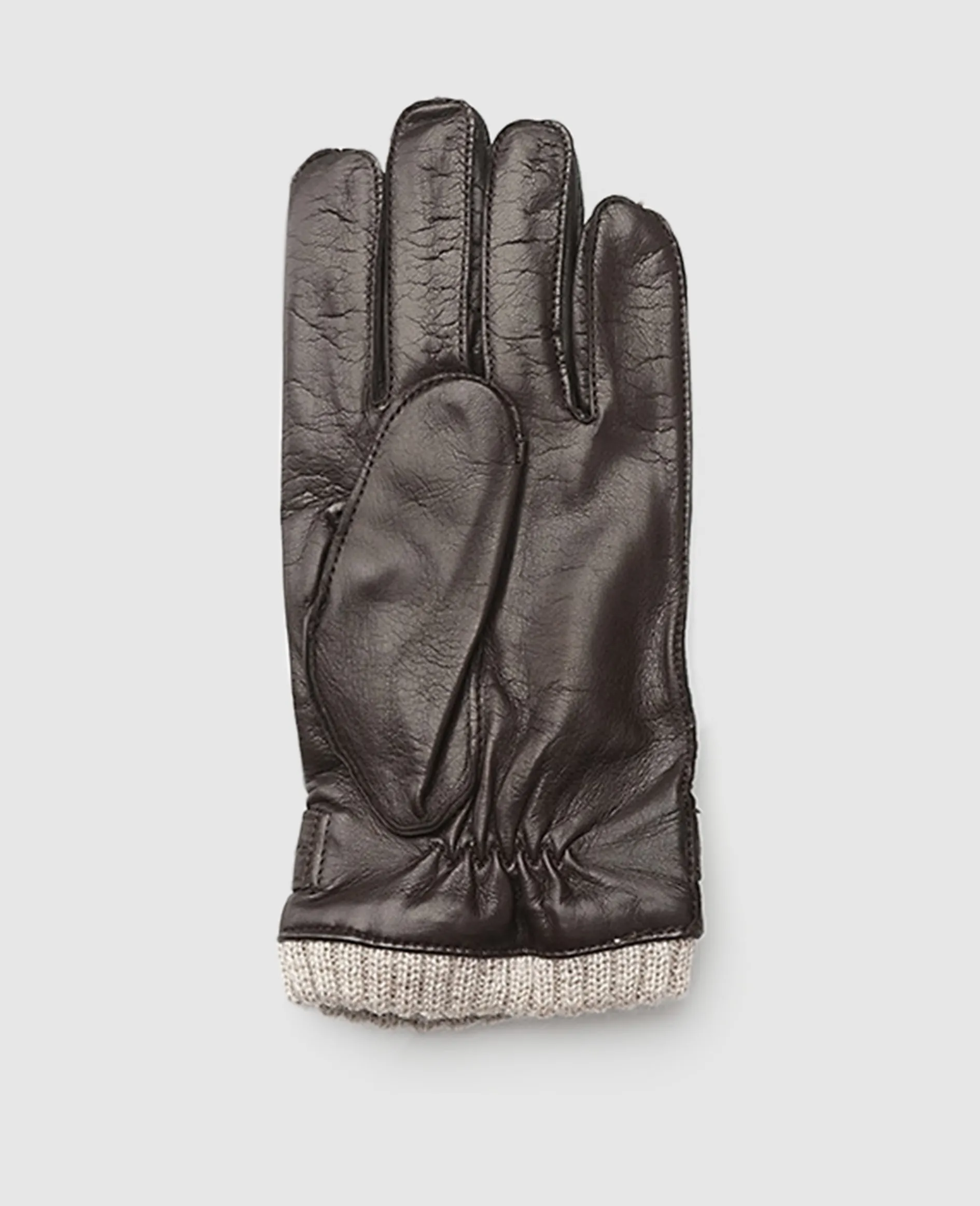 Lederhandschuhe mit Bund